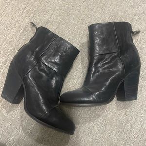 Rag & bone leather Newberry bootie 37.5 7.5